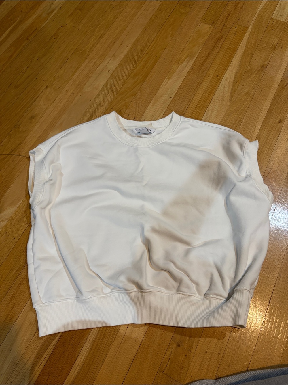 Athleta Off-White Crewneck Sweatshirt